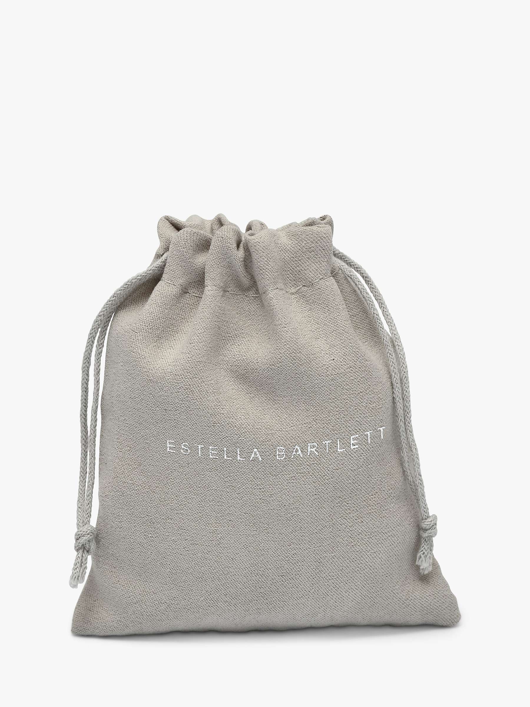 Buy Estella Bartlett Enamel Flower Pearl Hoop Earrings, Gold Online at johnlewis.com