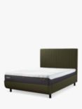 TEMPUR® Arc™ Adjustable Disc Vertica Upholstered Bed Frame, Super King Size, Dark Green