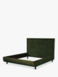 TEMPUR® Arc™ Static Disc Quilted Upholstered Bed Frame, Super King Size, Dark Green