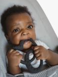 Etta Loves Baby Natural Rubber Teether, Black