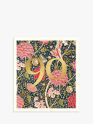 Pigment William Morris Pattern 90th Birthday Card