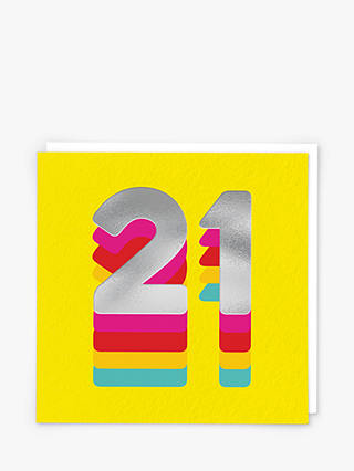 Redback Cards Rainbow 21'st Birthday Card