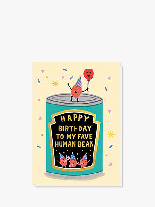 Stormy Knight Fave Human Bean Birthday Card