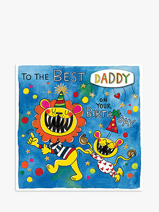 Rachel Ellen Lions Best Daddy Birthday Card