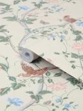 Laura Ashley Summer Palace Furnishing Fabric, Sage Apricot