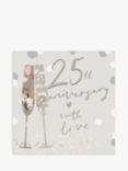 Woodmansterne 25th Wedding Anniversary Card