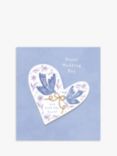 Woodmansterne Two Birds Inside A Heart Wedding Card