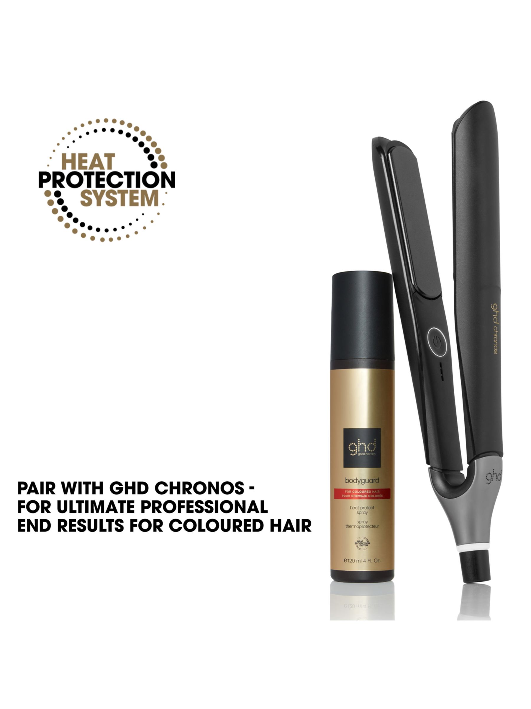 ghd Bodyguard Heat Protect Spray For Coloured Hair, 120ml 3