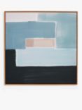 John Lewis Yharnna 'Formed Together I' Framed Canvas Print, 104 x 104cm, Blue