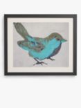 John Lewis Erin McGee 'Blue Bird' Framed Print & Mount, 54.5 x 64.5cm, Blue