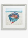 John Lewis EL Cacho 'Smooth Sea' Framed Print & Mount, 45 x 45cm, Blue/Multi