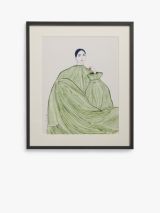 John Lewis La Poire 'Green Dress' Framed Print & Mount, 62 x 52cm, Green