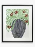 John Lewis La Poire 'May Tulips' Framed Print & Mount, 62 x 52cm, Black/Green