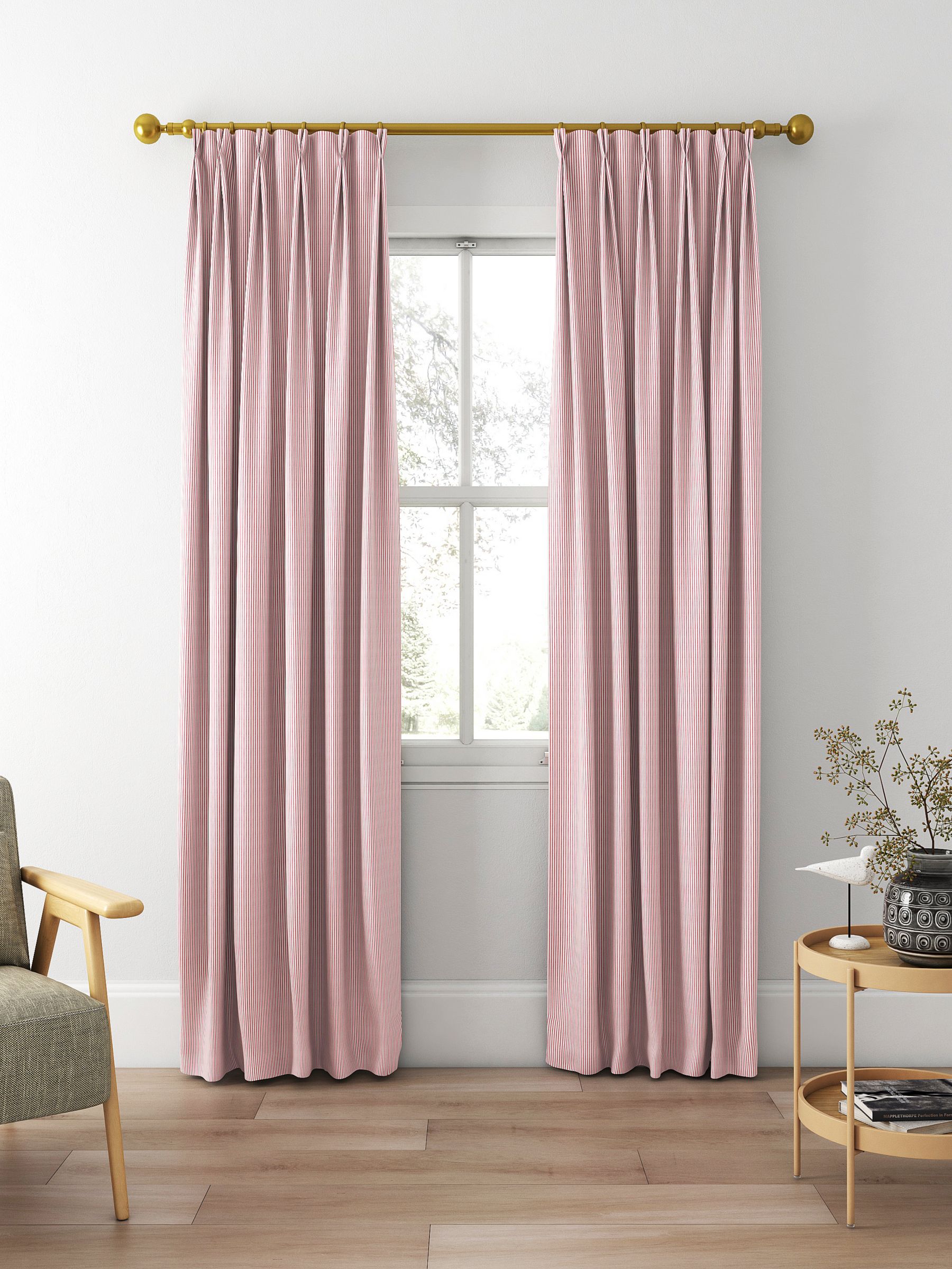 Clarke & Clarke Sutton Made to Measure Curtains, Red