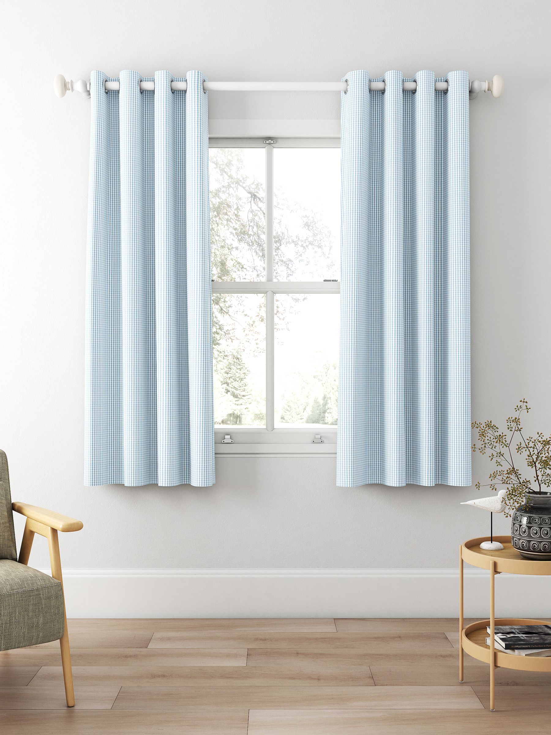 Clarke & Clarke Windsor Made to Measure Curtains, Chambray