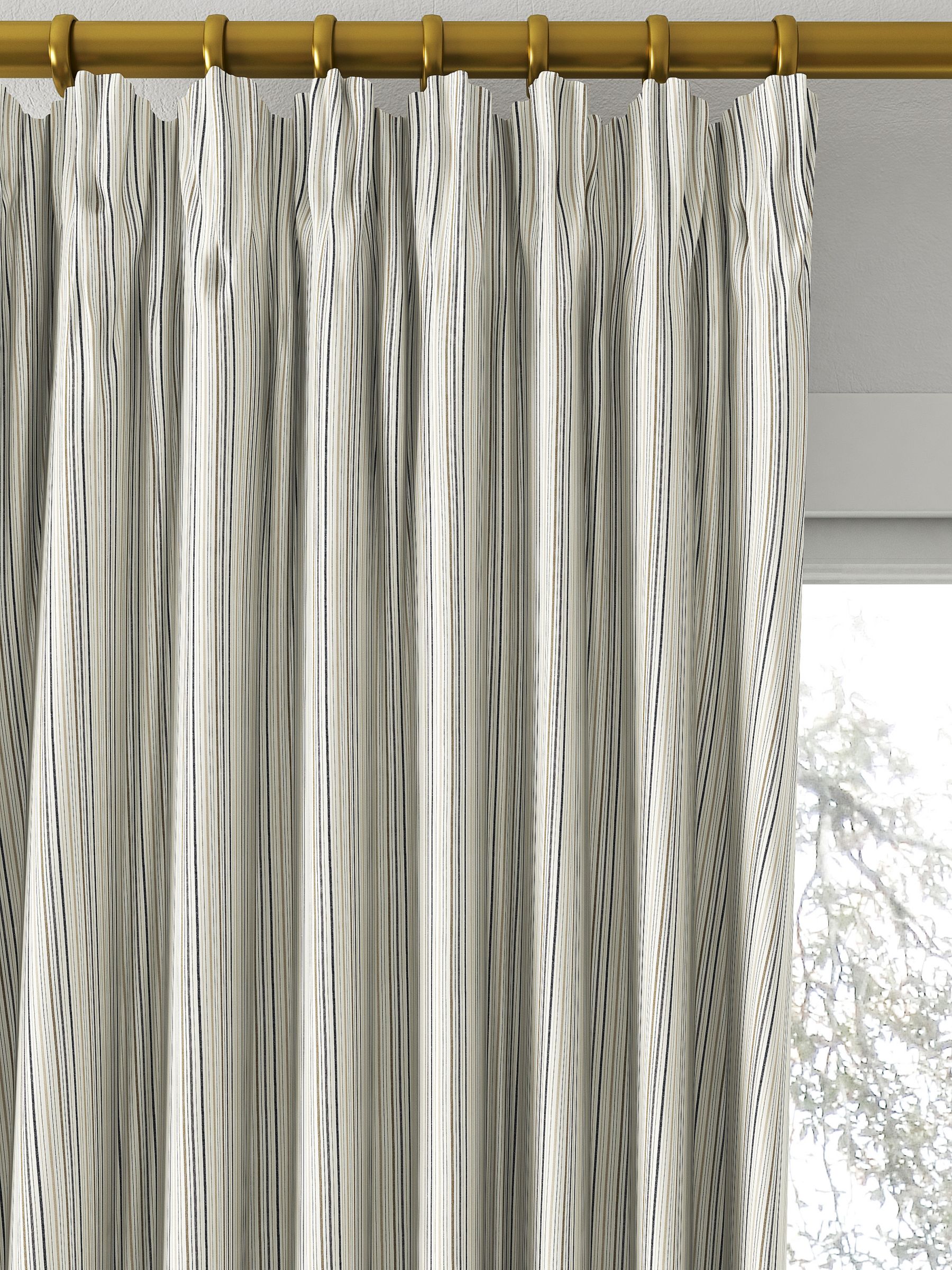 Clarke & Clarke Maryland Made to Measure Curtains, Charcoal/Natural