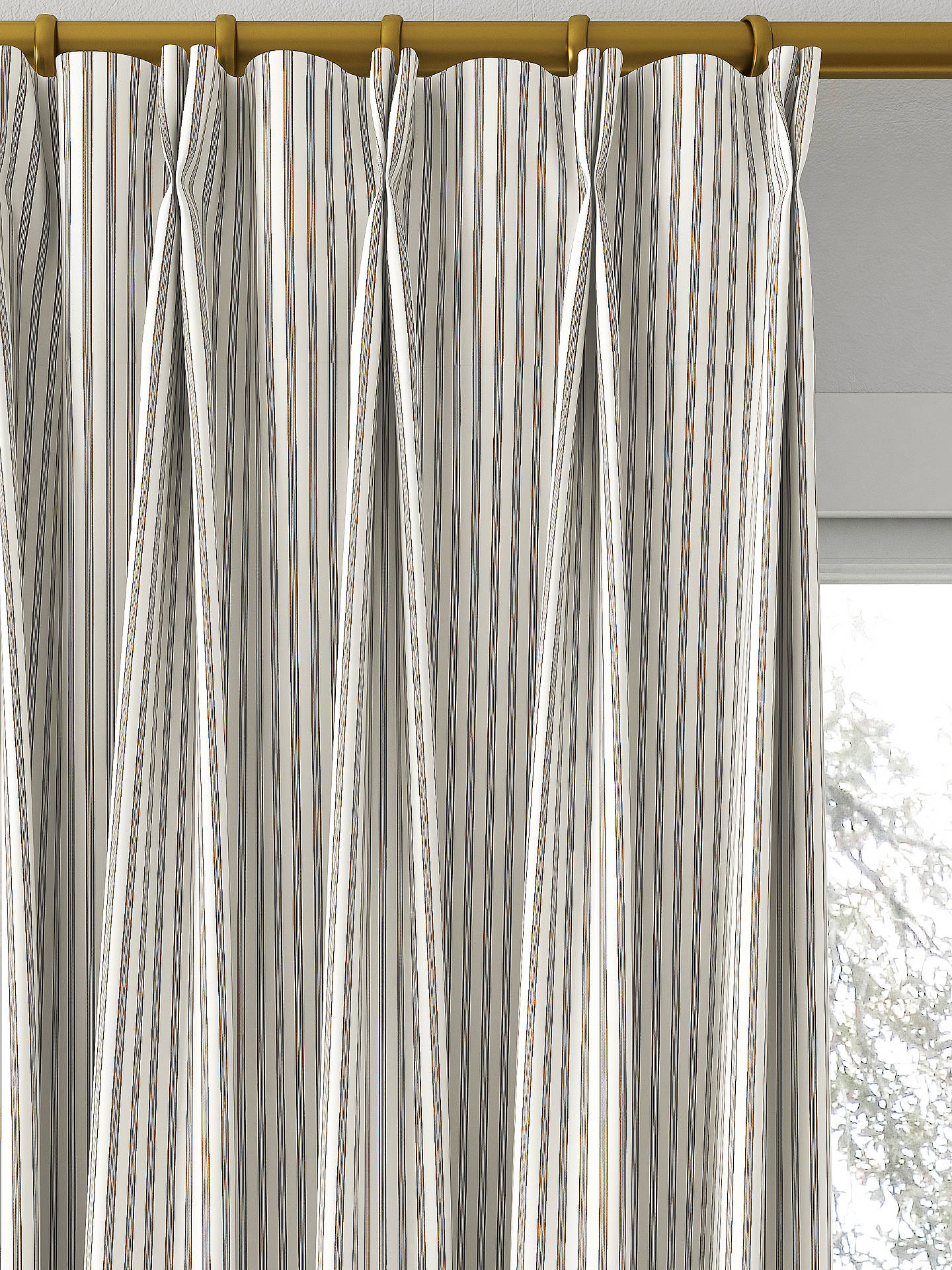 Clarke & Clarke Edison Made to Measure Curtains, Charcoal/Natural