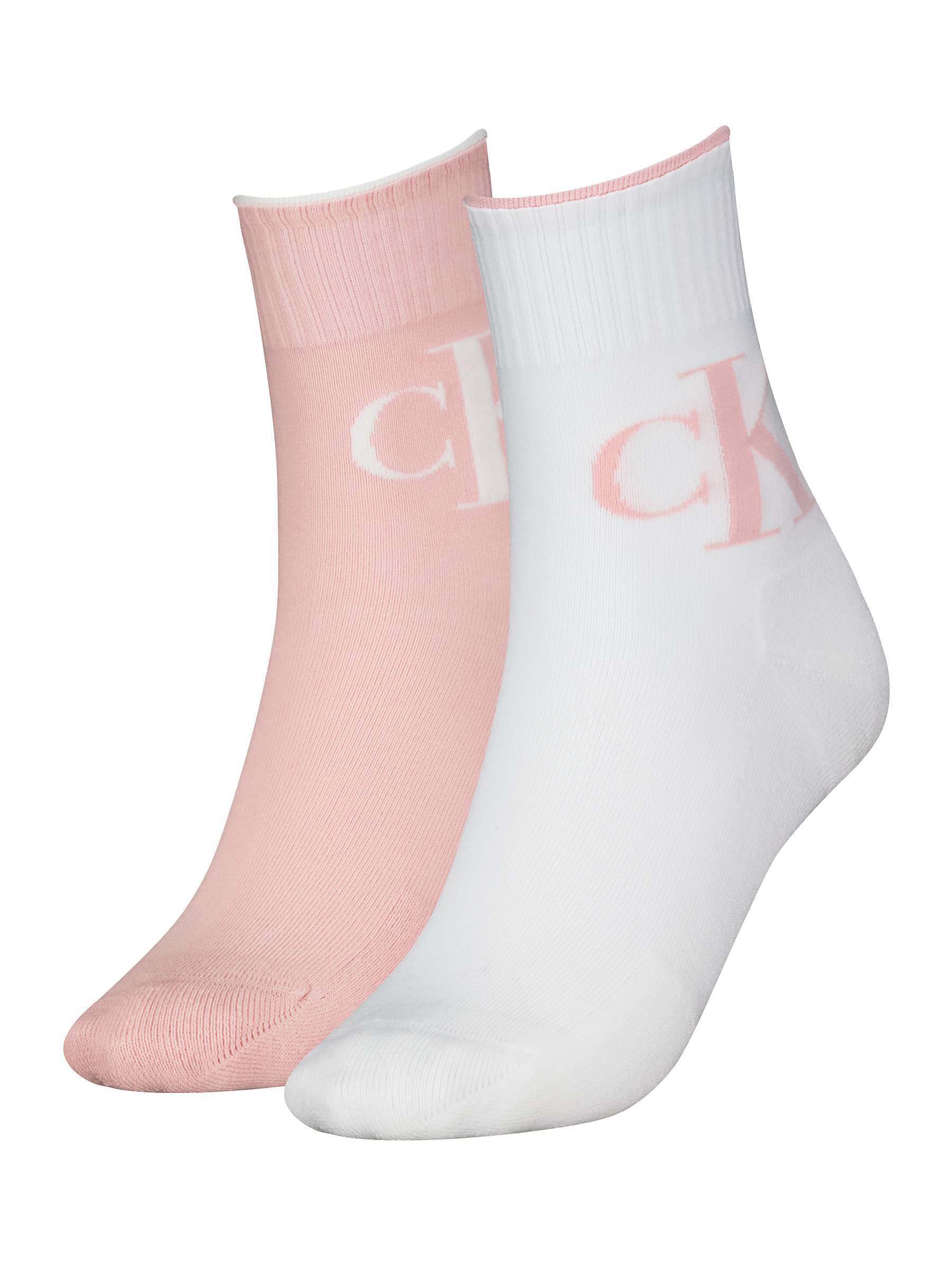 Buy Calvin Klein Logo Socks, Pack of 2 Online at johnlewis.com