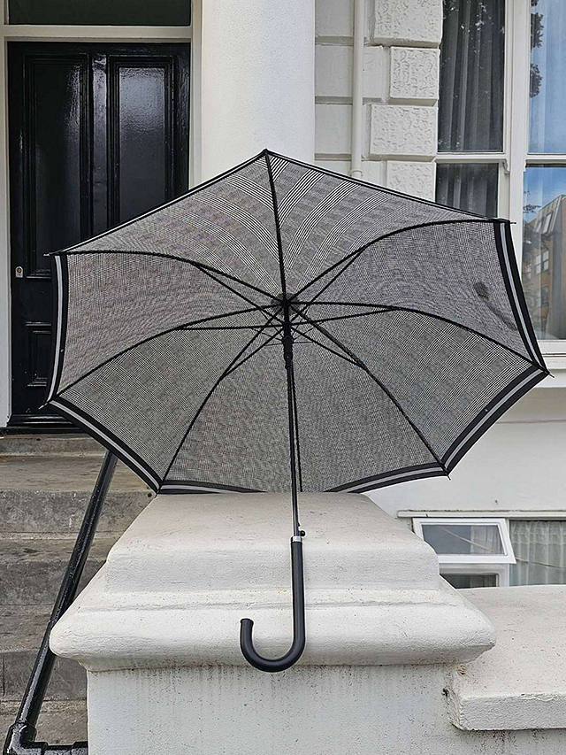 Fulton Riva Stripe Walking Umbrella, Grey