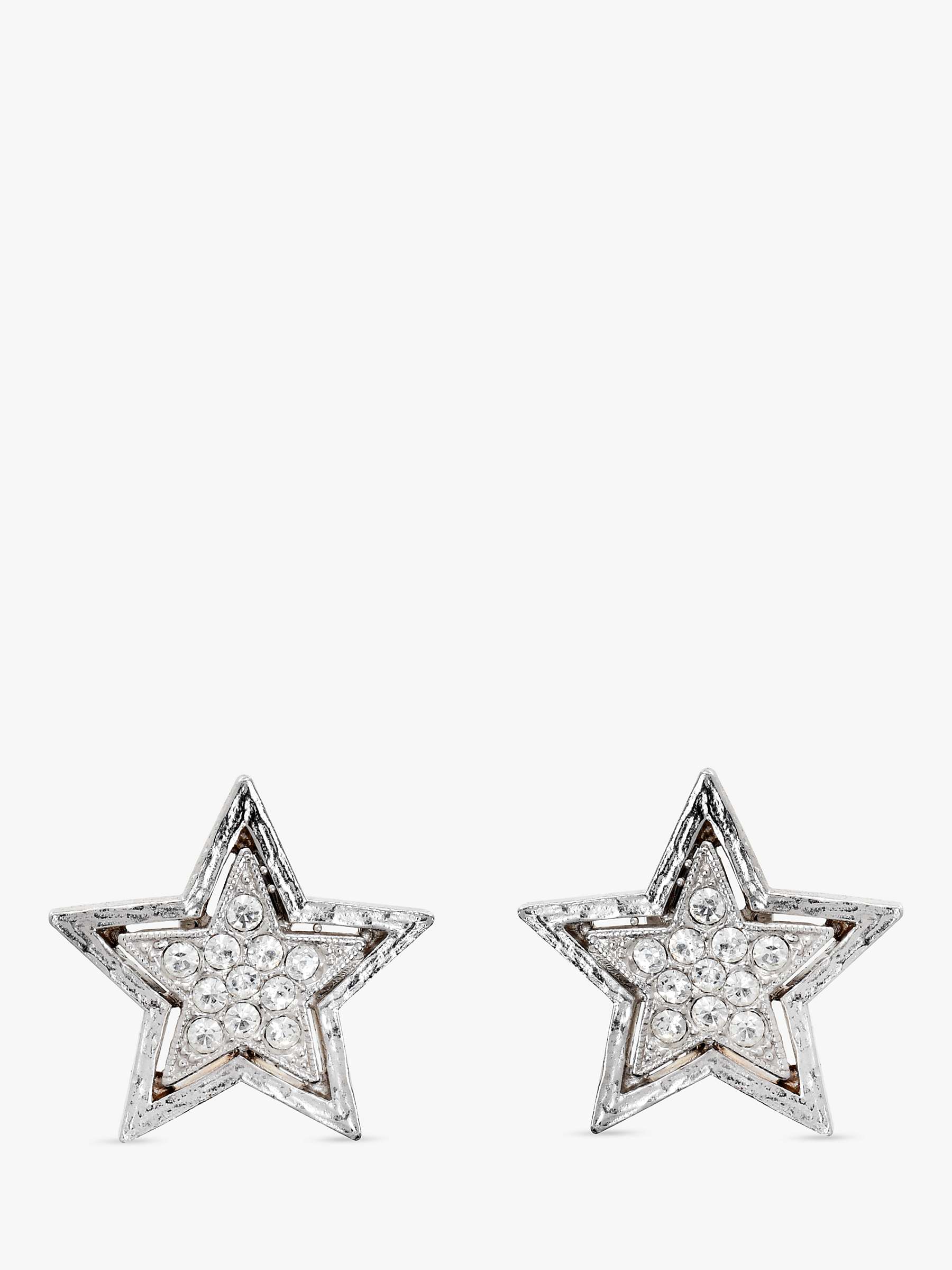Buy Eclectica Vintage Star Emblem Clip On Earrings, Dated Circa 1980s Online at johnlewis.com