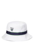 Ralph Lauren Kids' Wimbledon Bucket Hat, Ceramic White