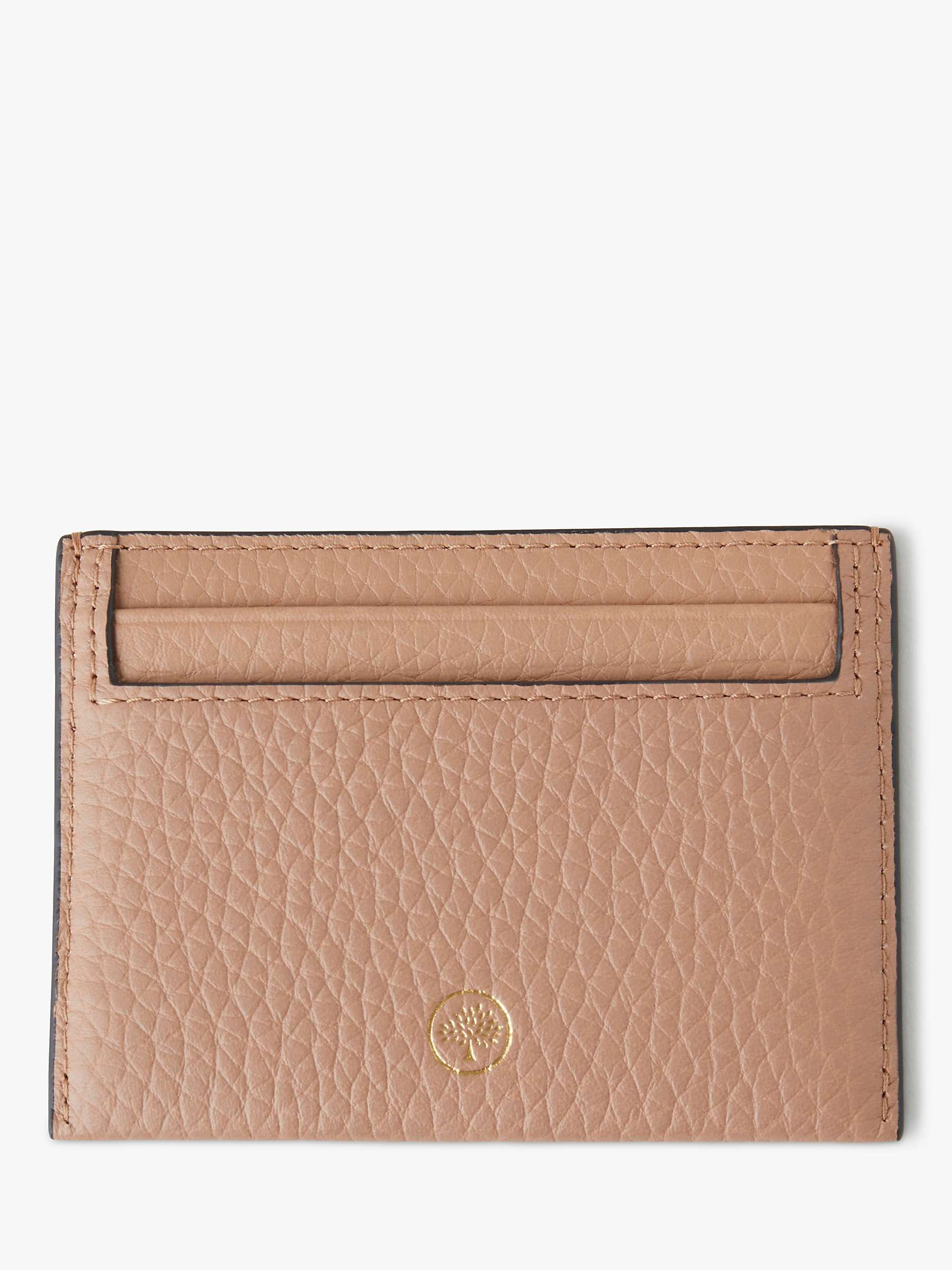 Buy Mulberry Heavy Grain Leather Credit Card Slip, Light Salmon Online at johnlewis.com