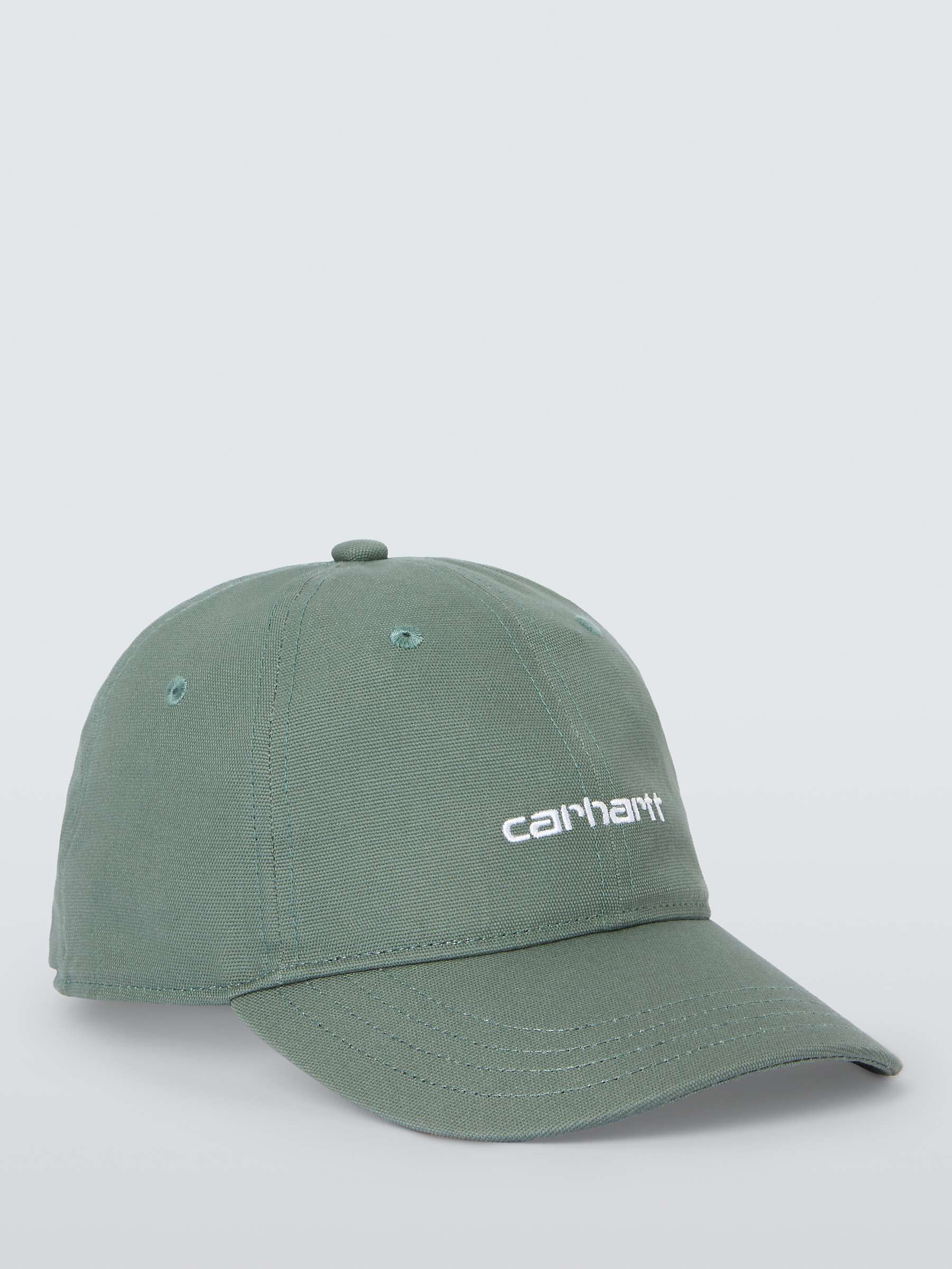 Buy Carhartt WIP Canvas Script Hat, Blue Online at johnlewis.com