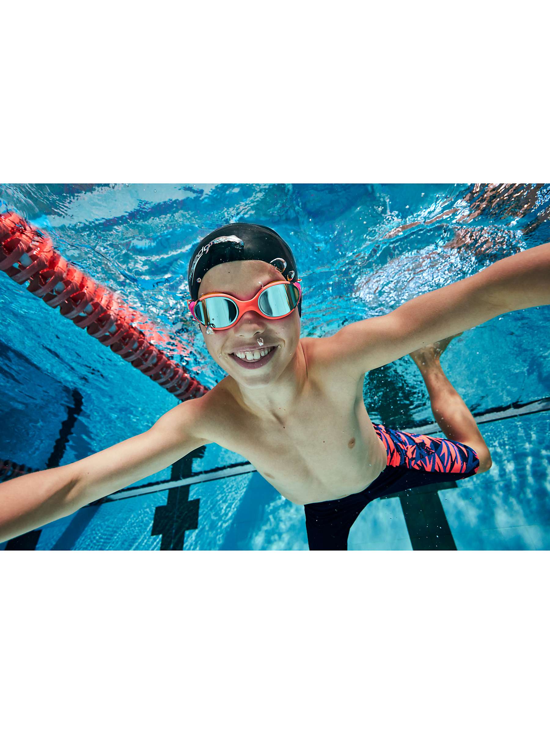 Buy Speedo Kids' Biofuse 2.0 Mirror Junior Swimming Goggles, Cobalt Pop Online at johnlewis.com