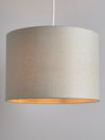 John Lewis Sophia Drum Lampshade, Grey