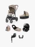 Oyster 3 Pushchair, Carrycot & Accessories with Maxi-Cosi Pebble Pro Car Seat and Base Luxury Travel System Bundle, Butterscotch