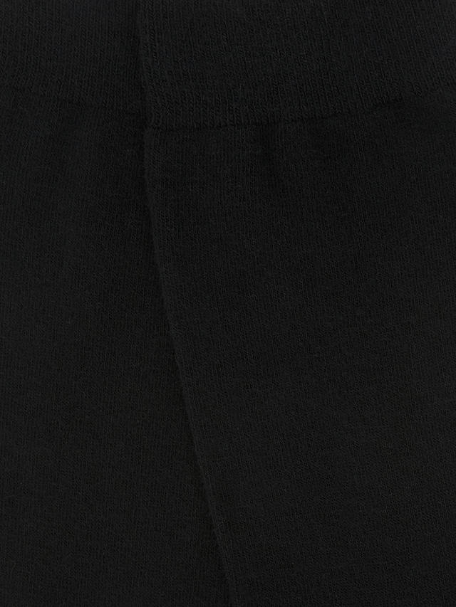 John Lewis Cotton Cashmere Blend Ankle Socks, Black