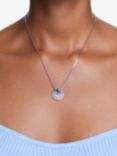 Swarovski Idyllia Crystal Pendant Necklace, Silver/Blue