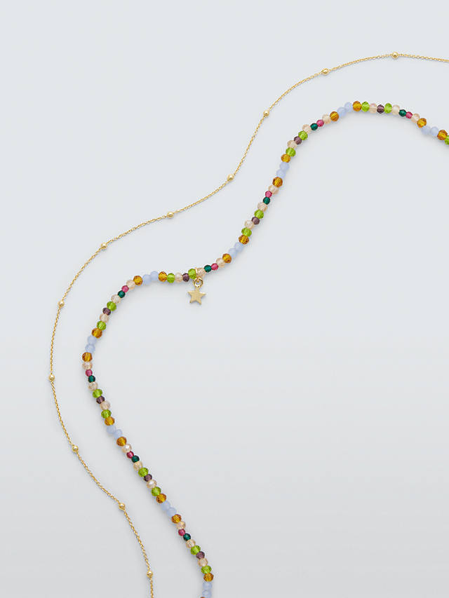 John Lewis Bead and Chain Layered Necklace, Multi