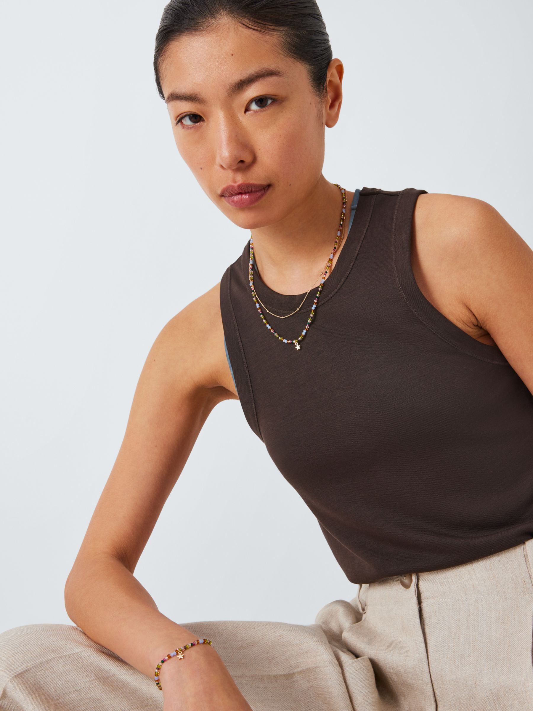 Buy John Lewis Bead and Chain Layered Necklace, Multi Online at johnlewis.com