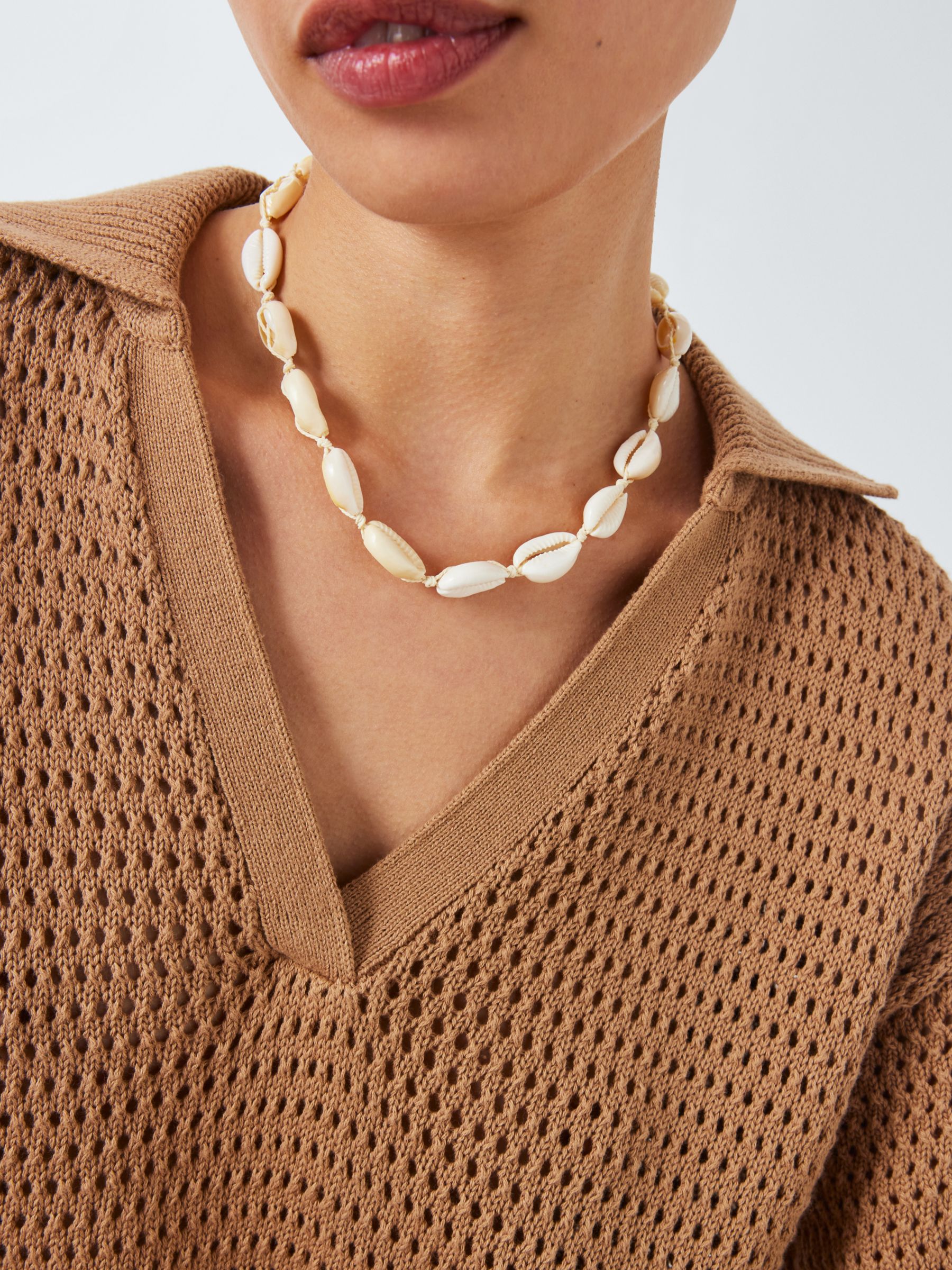 John Lewis Shell Necklace, Natural