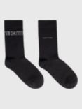 Calvin Klein Logo Crew Socks, Pack of 2, Black