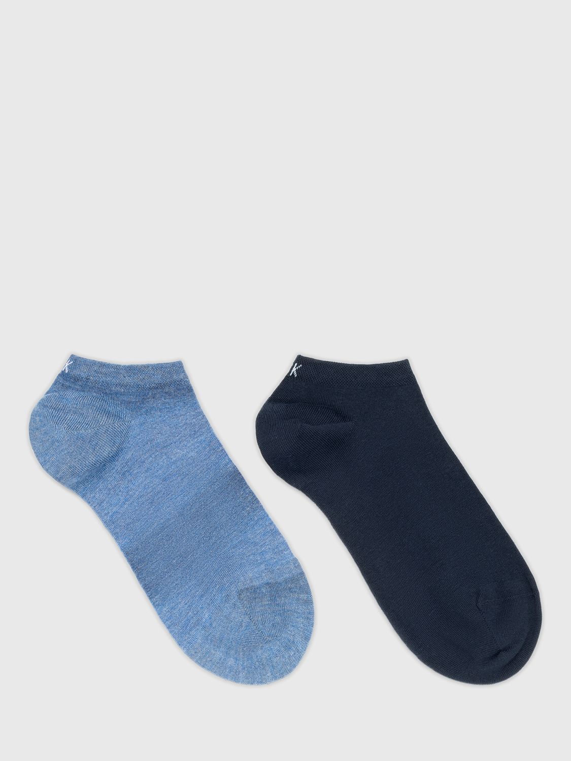 Buy Calvin Klein Trainer Socks, Pack of 2, Blue Online at johnlewis.com