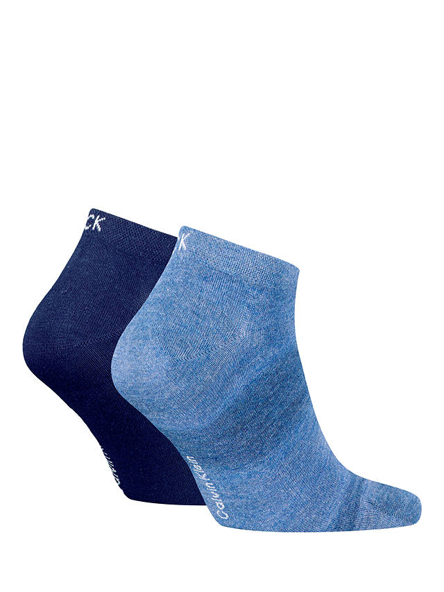 Calvin Klein Trainer Socks, Pack of 2, Blue