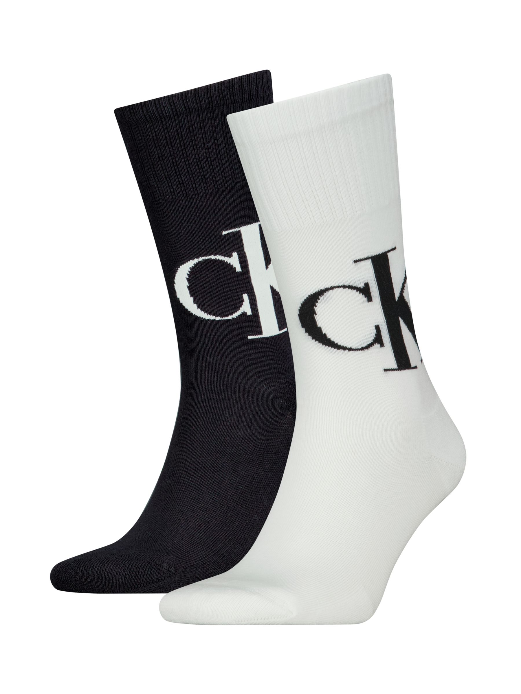 Buy Calvin Klein Logo Crew Socks, Pack of 2 Online at johnlewis.com