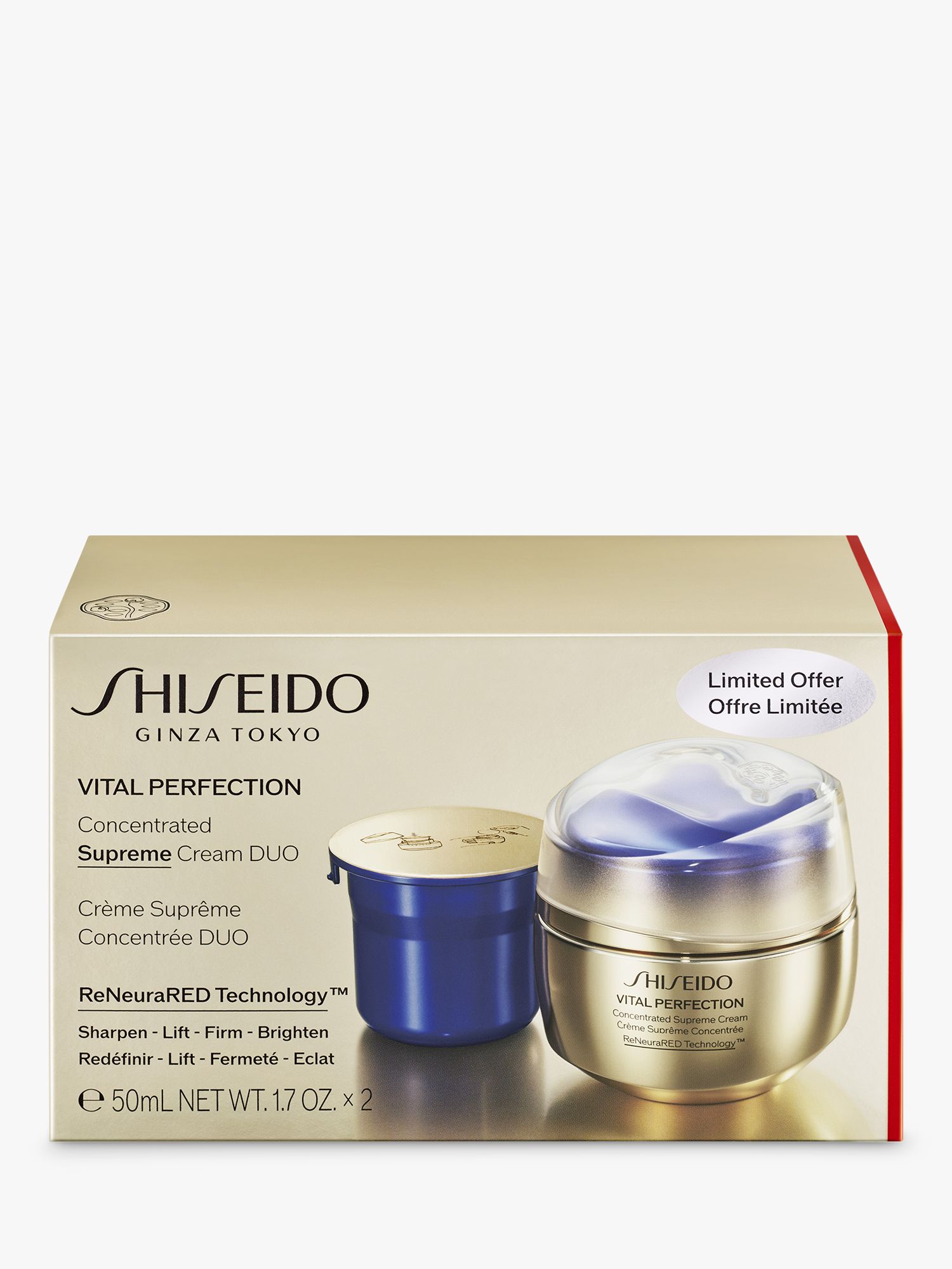 Shiseido Vital Perfection Concentrated Supreme Cream Duo Skincare Gift Set 2