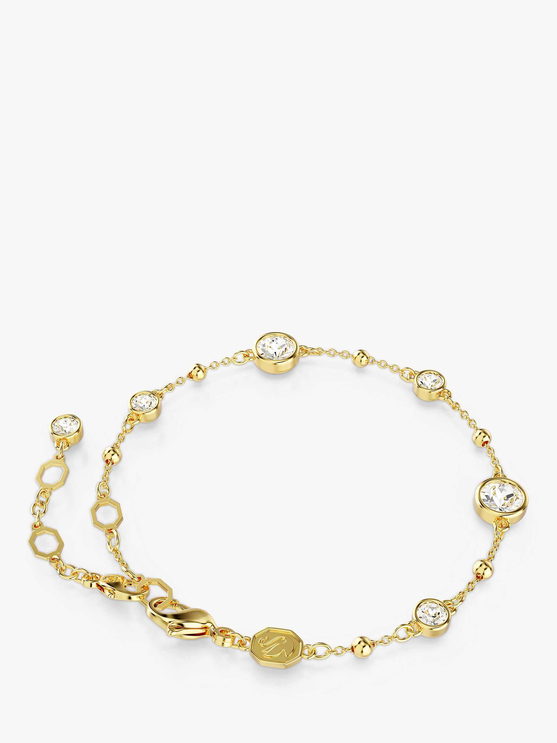 Buy Swarovski Imber Round Crystal Bracelet, Gold Online at johnlewis.com