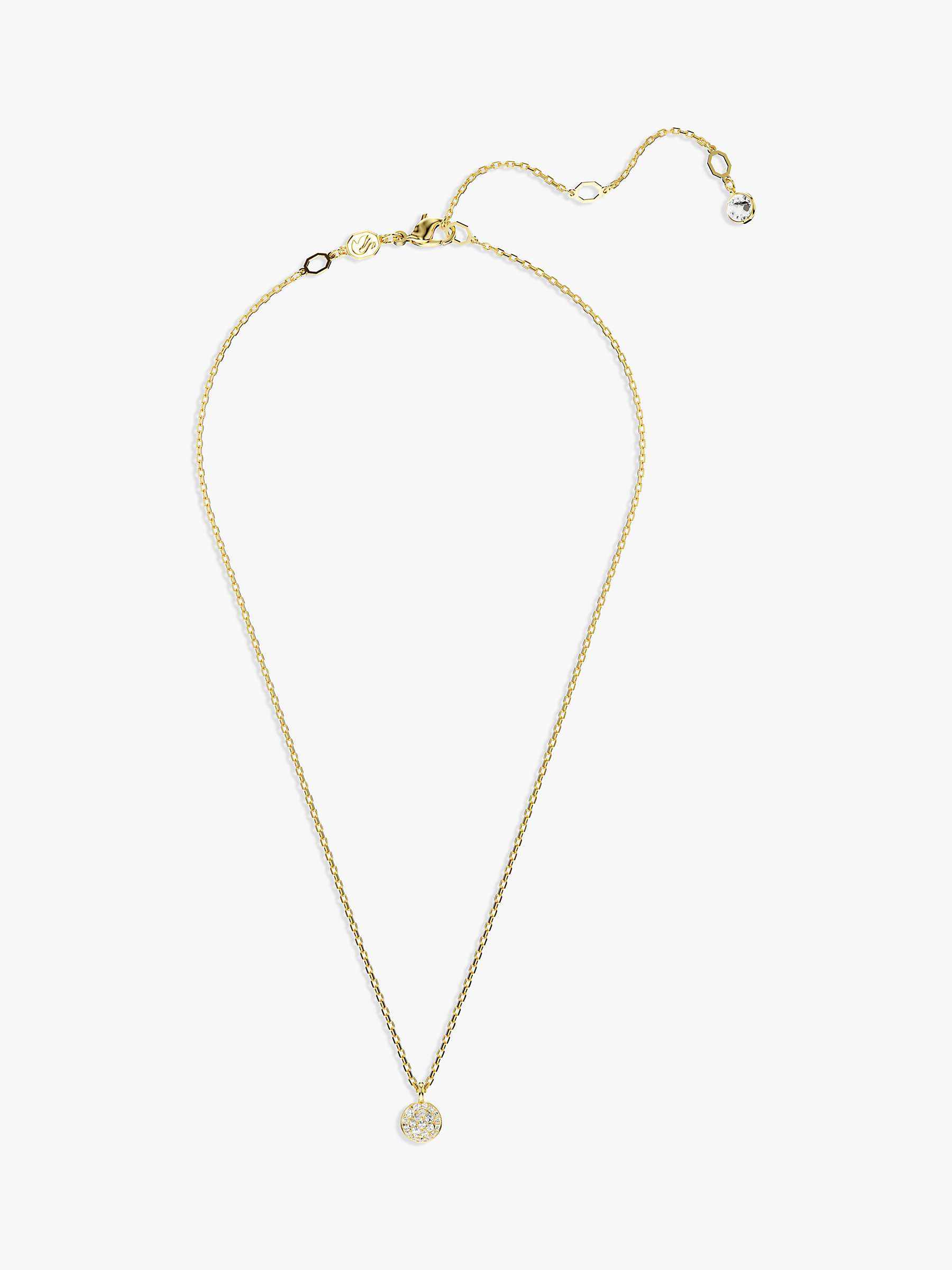 Buy Swarovski Meteora Double Chain Pave Crystal Pendant Necklace Online at johnlewis.com