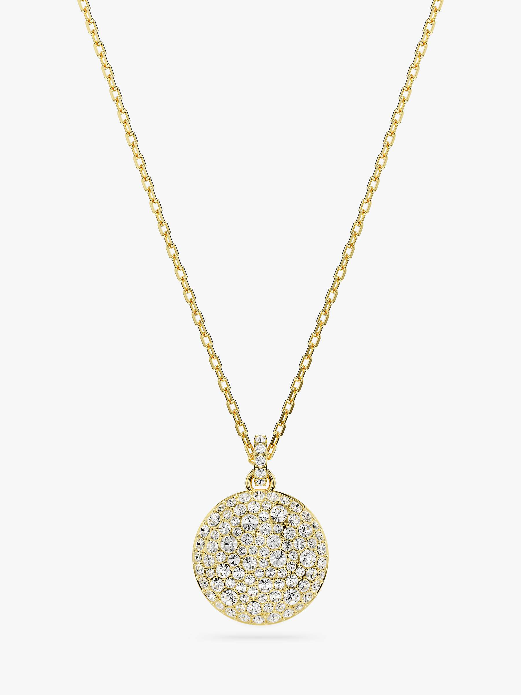 Buy Swarovski Meteora Double Chain Pave Crystal Pendant Necklace Online at johnlewis.com