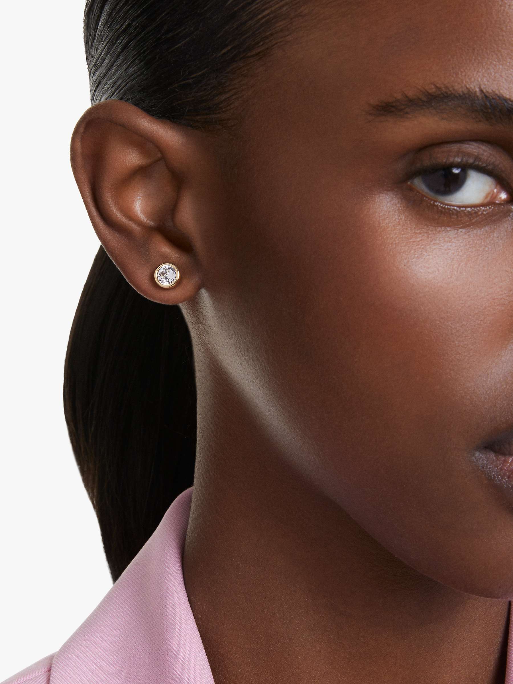 Buy Swarovski Imber Crystal Stud Earrings, Gold Online at johnlewis.com