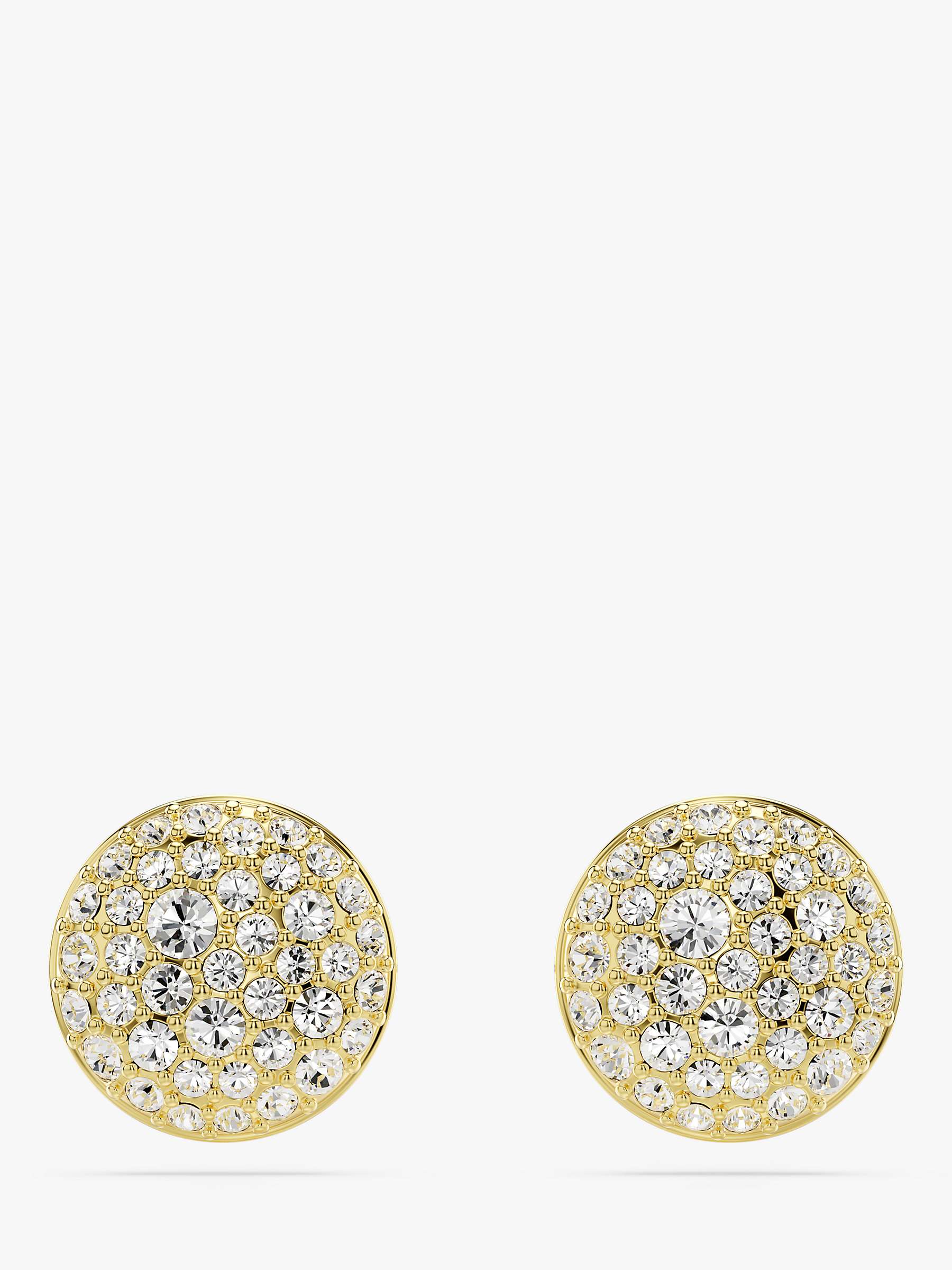 Buy Swarovski Meteora Crystal Stud Earrings, Gold Online at johnlewis.com