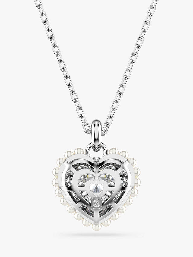 Swarovski Hyperbola Crystal Heart Pendant, Silver