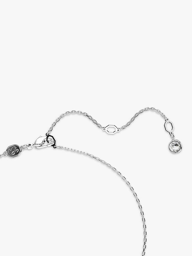 Swarovski Hyperbola Crystal Infinity Pendant Necklace, Silver