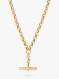 LARNAUTI Annecy T-Bar Necklace, Gold