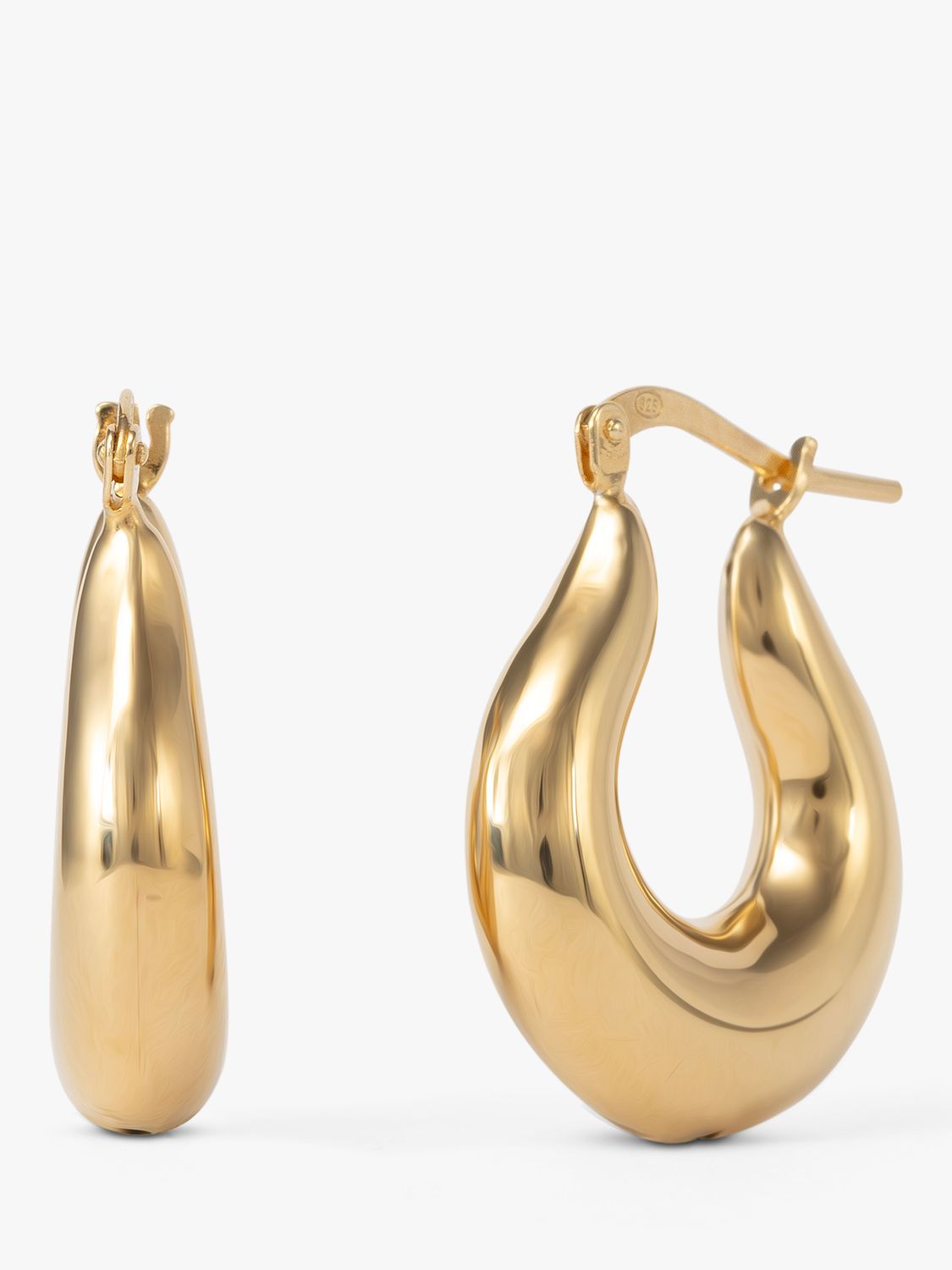 LARNAUTI Annecy Horse Shoe Drop Earrings, Gold