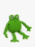 Knitty Critters Cheeky Chums Amigurumi Crochet Kit, Froggy